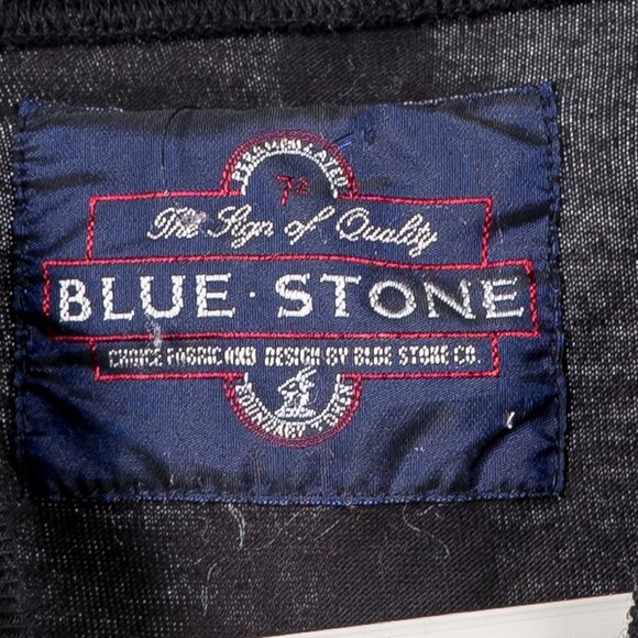 Blue Stone TShirt M Mens Black Short Sleeve Cotton Logo Tee Crew Neck - Picture 5 of 7